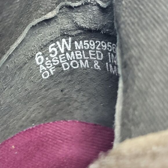 Munro Women Scout Brown Suede Ankle Booties Size 6.5W Wide - Picture 11 of 13